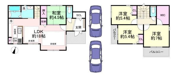 橿原市白橿町4丁目　3号地　新築戸建