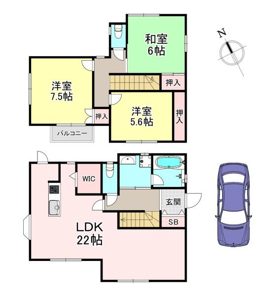 北葛城郡広陵町馬見南5丁目　中古戸建