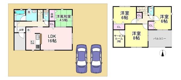 三宅町屏風第2　1号棟　新築戸建
