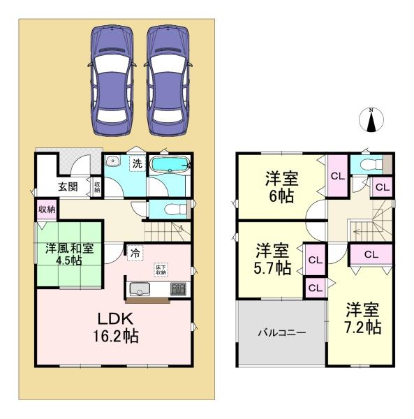 橿原市曽我町第2　2号棟　新築戸建