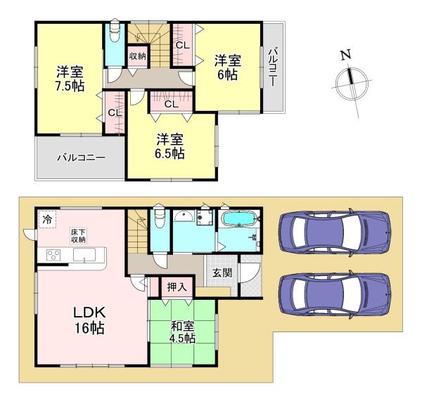北葛城郡第3王寺町葛下　2号棟