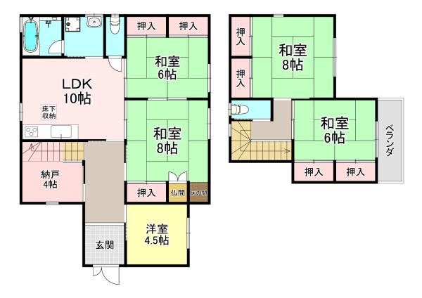 生駒郡斑鳩町法隆寺南1丁目　中古戸建
