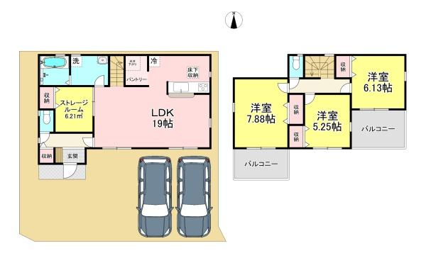 葛城市新庄４期　２号棟　新築戸建