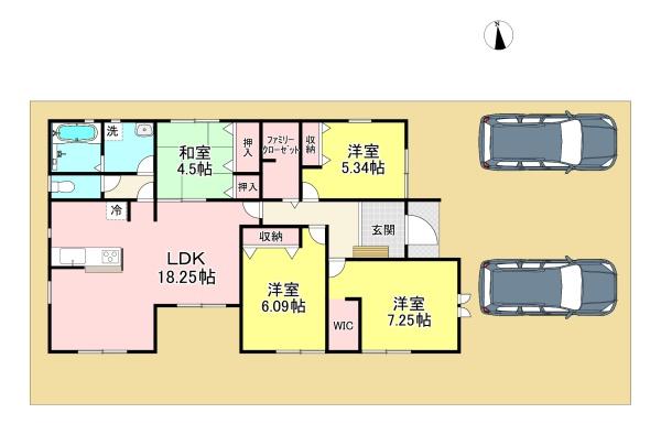 広陵町三吉３期　２号棟　新築戸建
