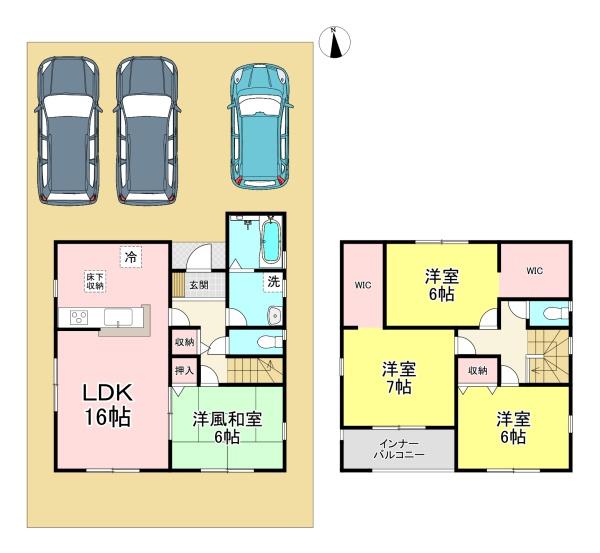 御所市東辻４期　２号棟　新築戸建