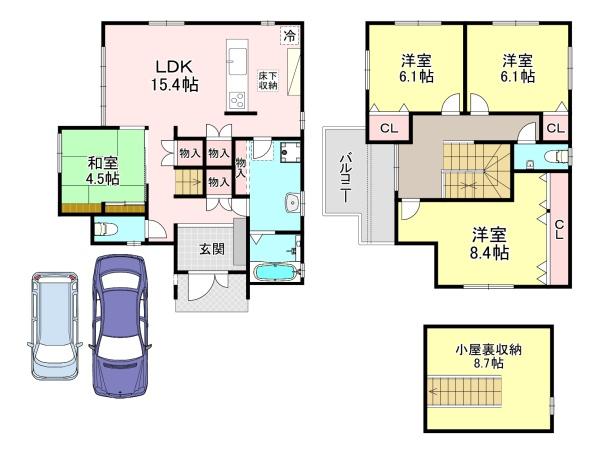 香芝市鎌田2期　新築戸建　3号地