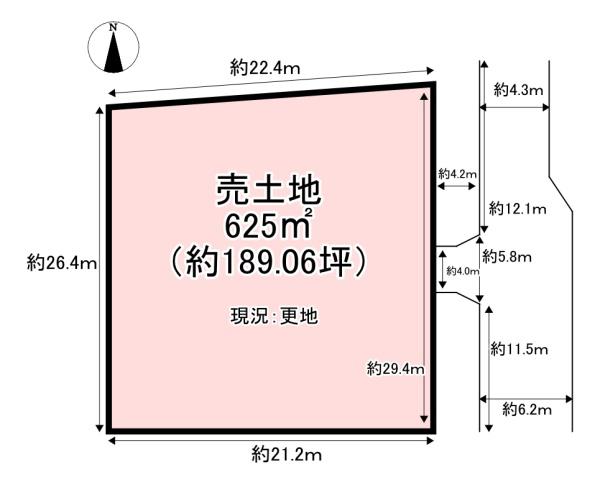 葛城市北花内の土地