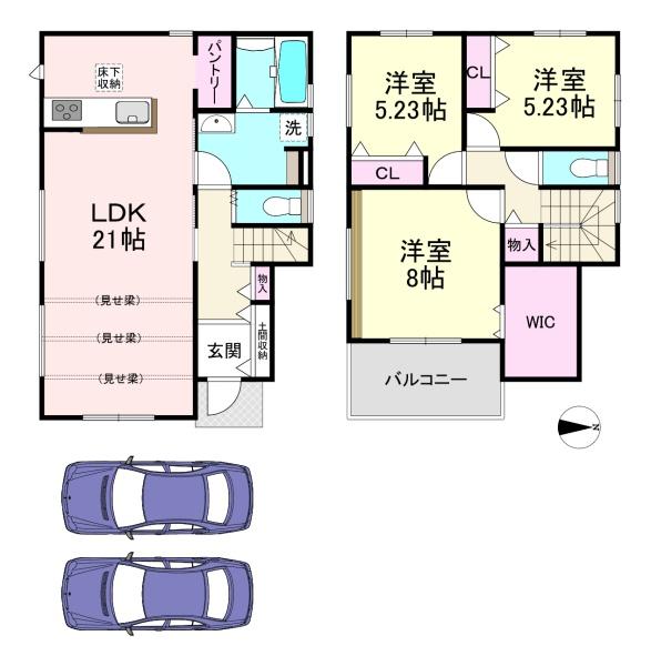桜井市大字谷　3号地　新築戸建