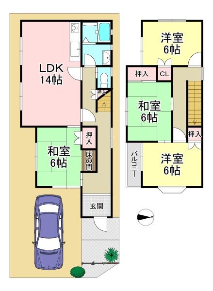 大和高田市大字野口　中古戸建