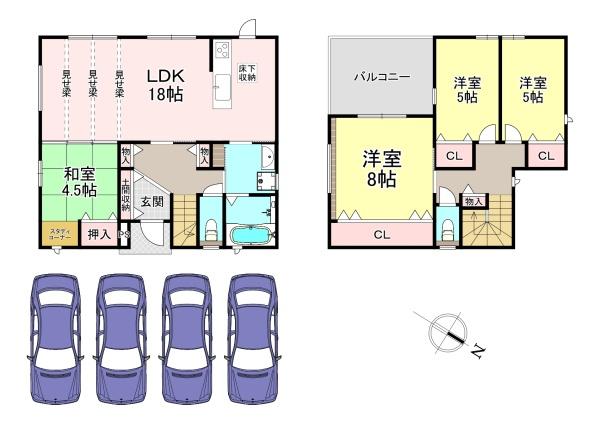 北葛城郡河合町高塚台2丁目　新築戸建