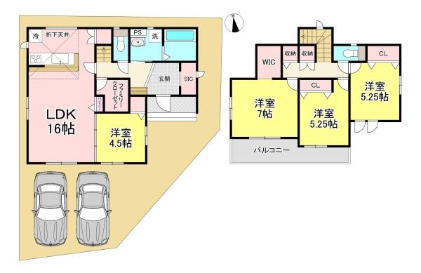 大和高田市曽大根２丁目　2号棟　新築戸建