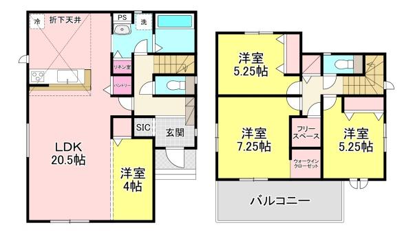 大和高田市曽大根２丁目　3号棟　新築戸建
