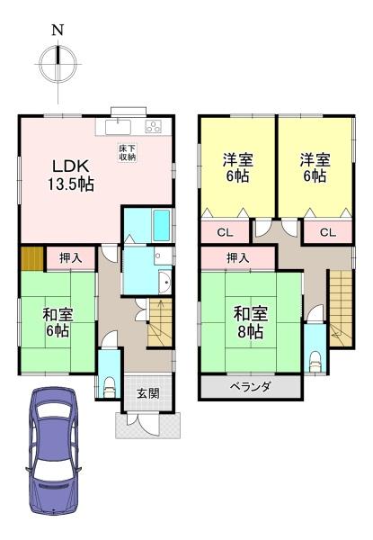 香芝市北今市６丁目の中古一戸建て