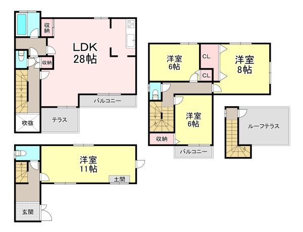北葛城郡河合町彩りの社　中古戸建