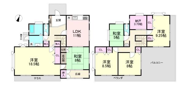 桜井市朝倉台東５丁目の中古一戸建て