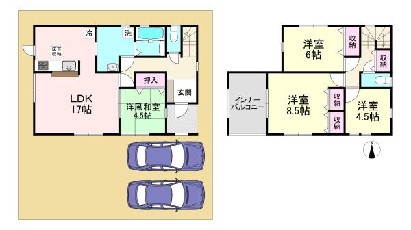 田原本町保津第2　1号棟　新築戸建