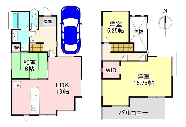 北葛城郡上牧町松里園3丁目　中古戸建