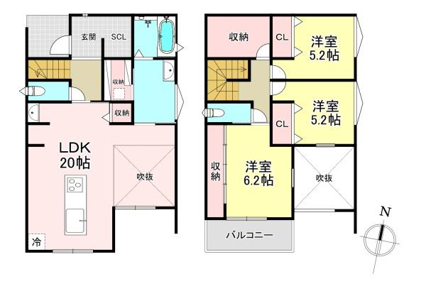 香芝市旭ケ丘1丁目　中古戸建
