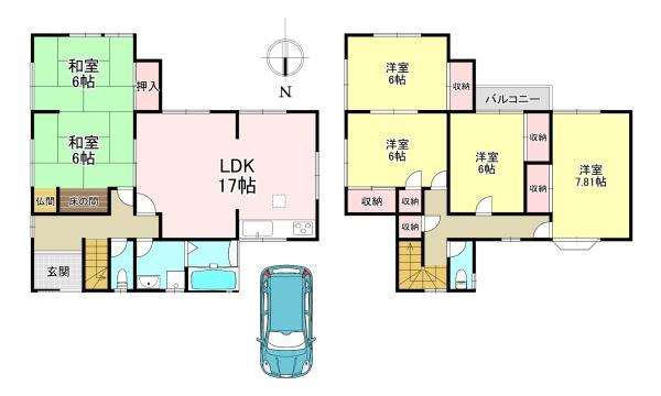 生駒郡斑鳩町龍田北２丁目の中古一戸建て