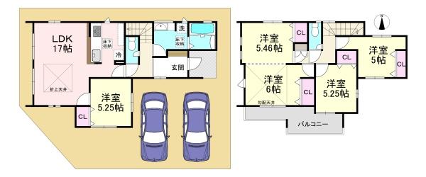 川西町結崎　1号棟　新築戸建