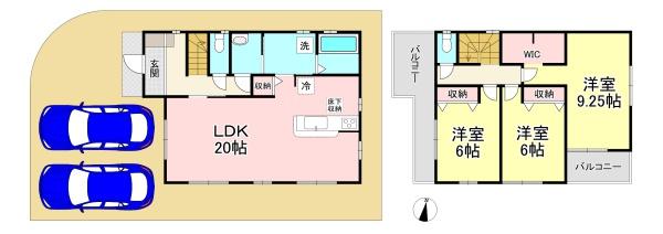 北葛城郡河合町泉台２丁目１号棟　新築戸建