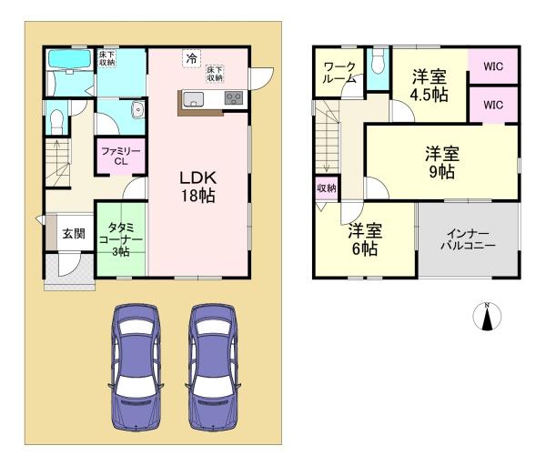 天理市田井庄町第4　1号棟　新築戸建