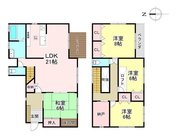 香芝市旭ケ丘５丁目の中古一戸建て