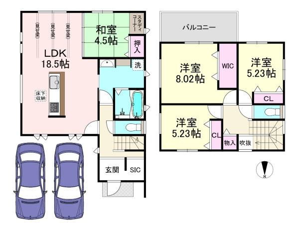 橿原市葛本町　2号地　新築戸建