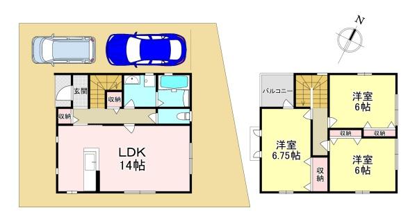 生駒郡斑鳩町稲葉西２丁目の中古一戸建て
