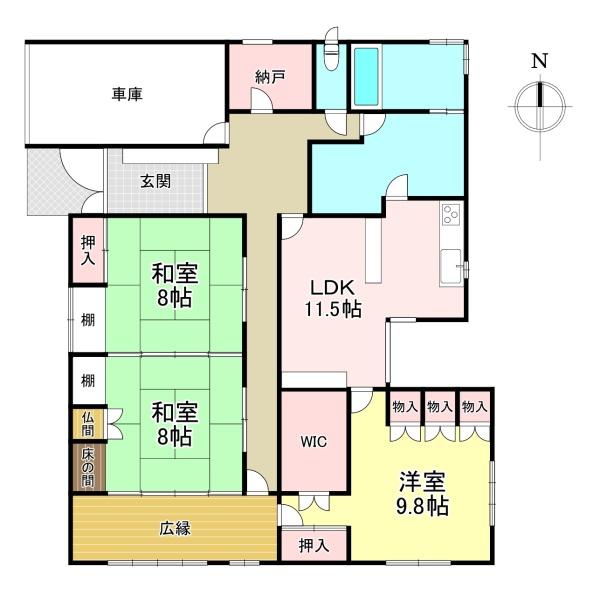 北葛城郡上牧町桜ケ丘2丁目　中古戸建