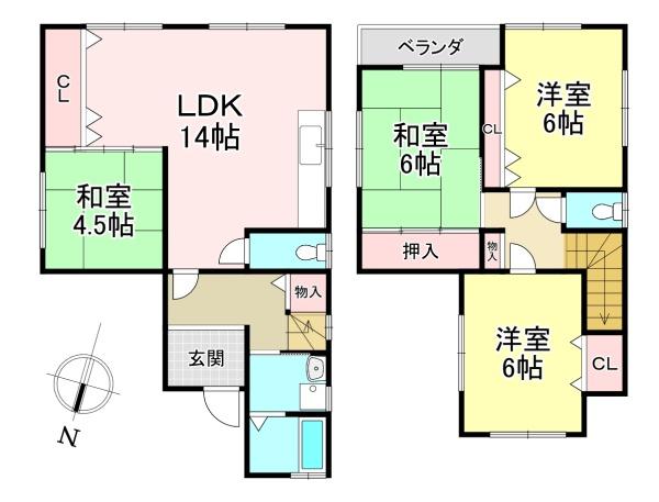 香芝市藤山2丁目　中古戸建