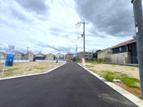 橿原市地黄町の土地(前面道路含む現地写真)