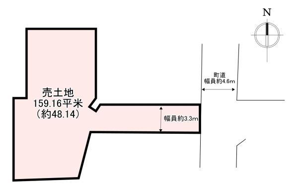 生駒郡斑鳩町龍田３丁目の土地