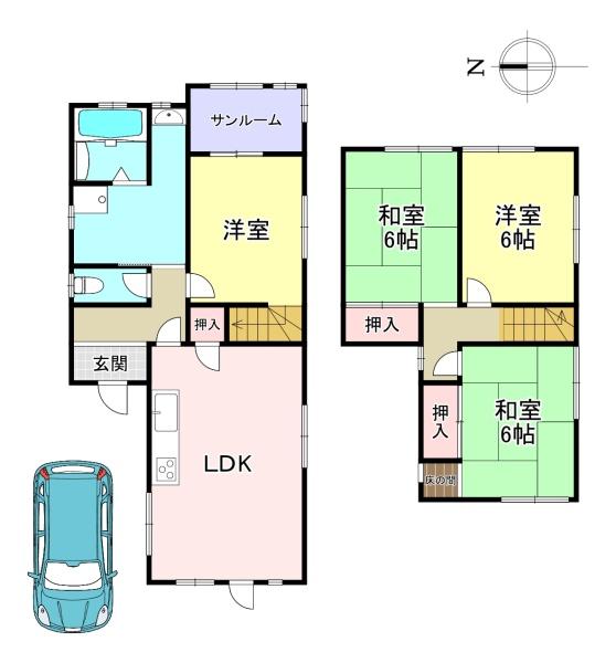 生駒郡斑鳩町阿波２丁目の中古一戸建て