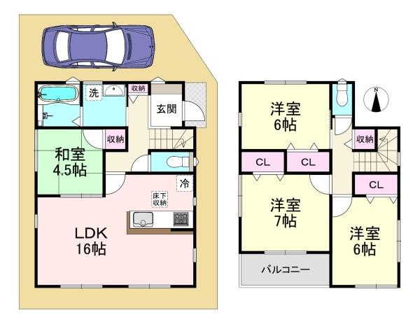 天理市第2川原城町　2号棟　新築戸建