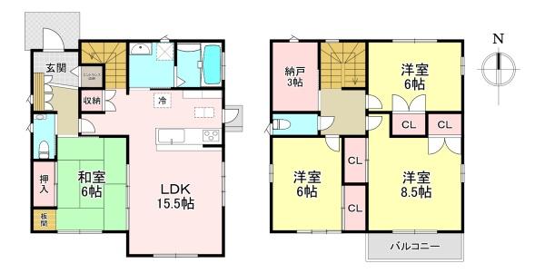香芝市旭ケ丘１丁目の中古一戸建て