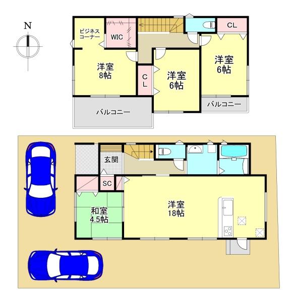 生駒郡斑鳩町服部2丁目　新築戸建
