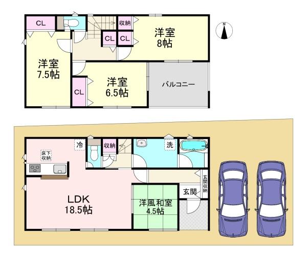 天理市二階堂上ノ庄町第9　1号棟　新築戸建