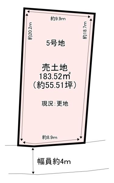 北葛城郡河合町池部1丁目　売土地　5号地