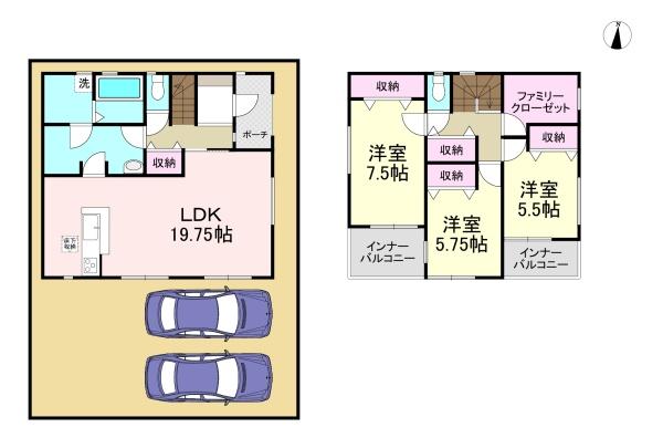 御所市南十三3期　3号棟　新築戸建