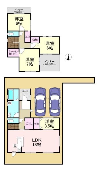 御所市南十三3期　4号棟　新築戸建
