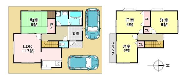 香芝市畑５丁目の中古一戸建て