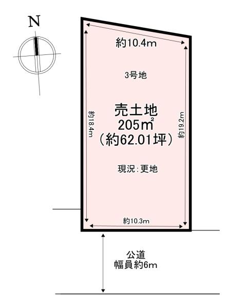 斑鳩町龍田南6丁目　売土地　3号地