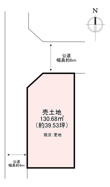 北葛城郡上牧町松里園３丁目の土地