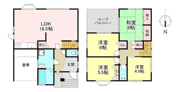 香芝市穴虫　中古戸建