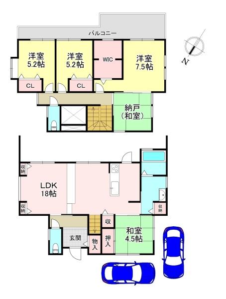 香芝市尼寺3丁目　中古戸建