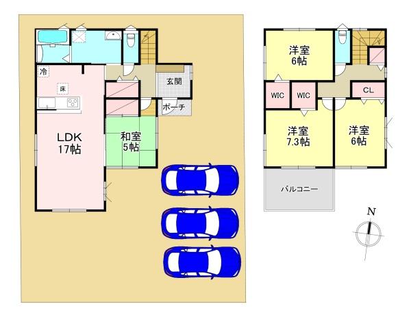 北葛城郡第5広陵町大野5号棟　新築戸建