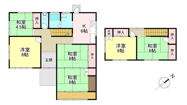 北葛城郡上牧町下牧6丁目　中古戸建