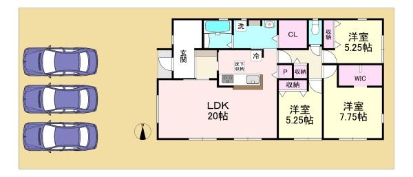 桜井市大豆越7期 5号棟 新築戸建