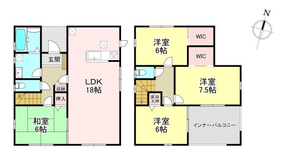 香芝市磯壁1丁目　新築戸建　2号棟